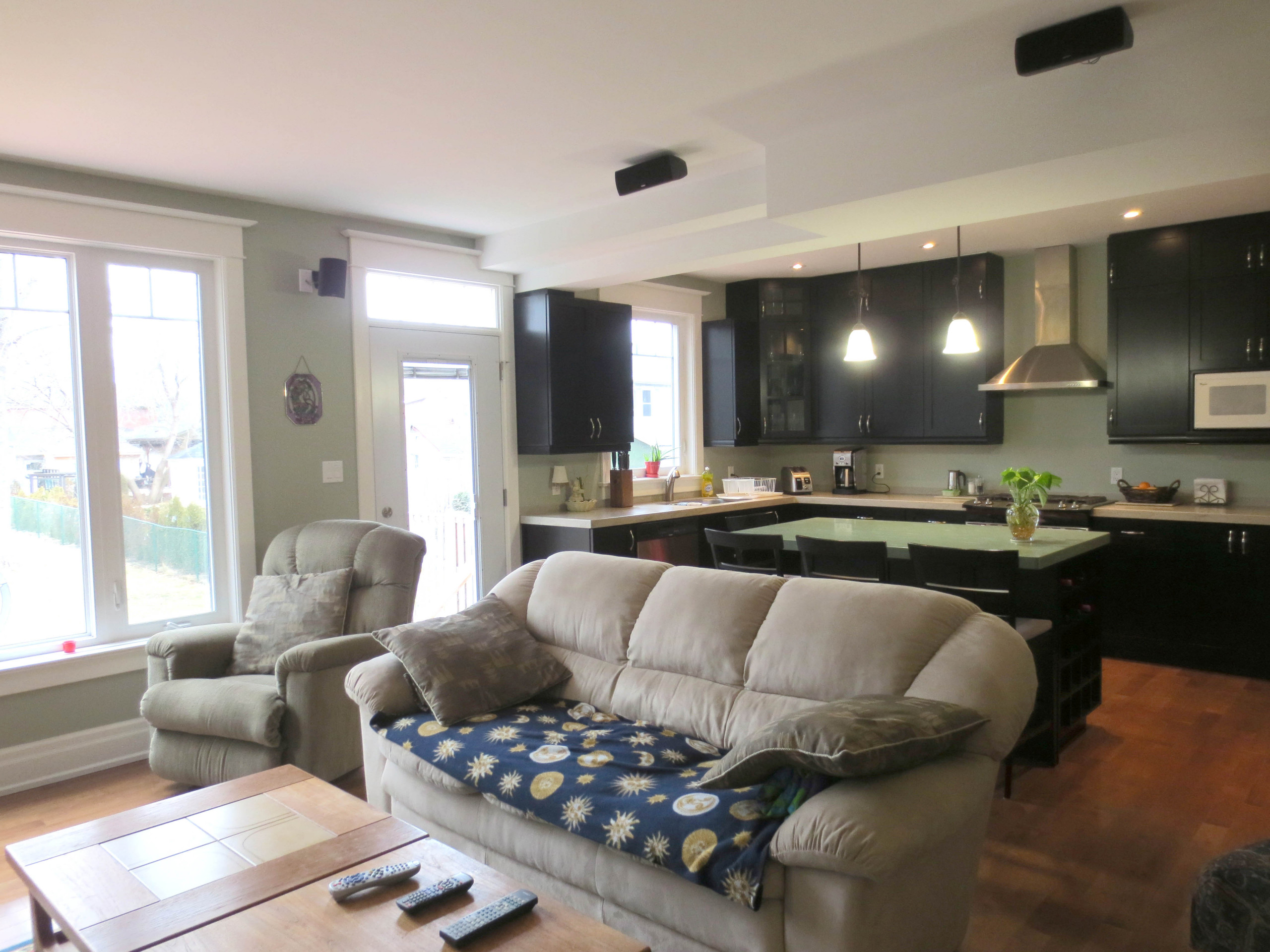 Open concept kitchen
