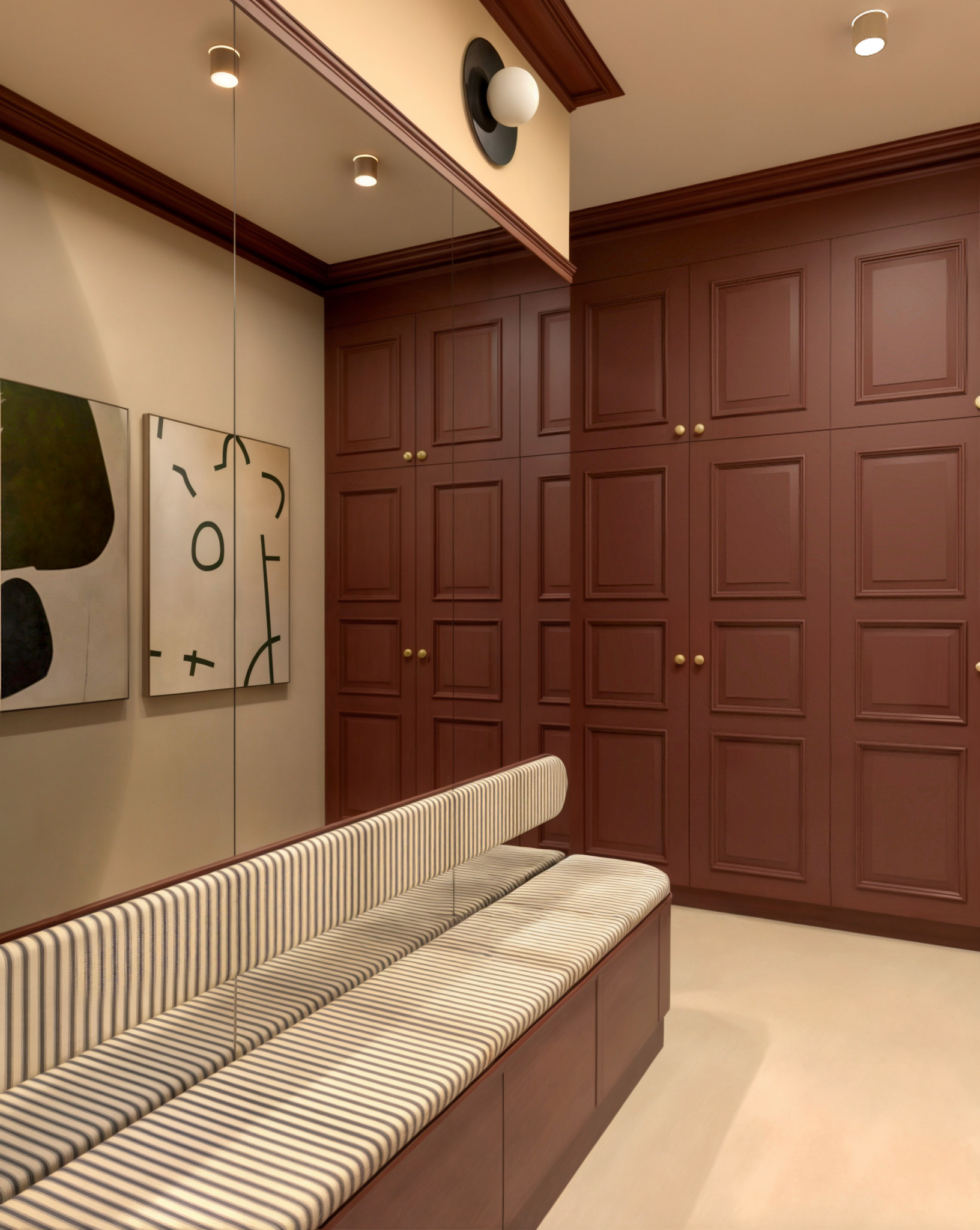 Projet concept – Appartement haussmannien contemporain (3D)