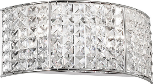 Mila 2-Light Crystal Vanity Fixture