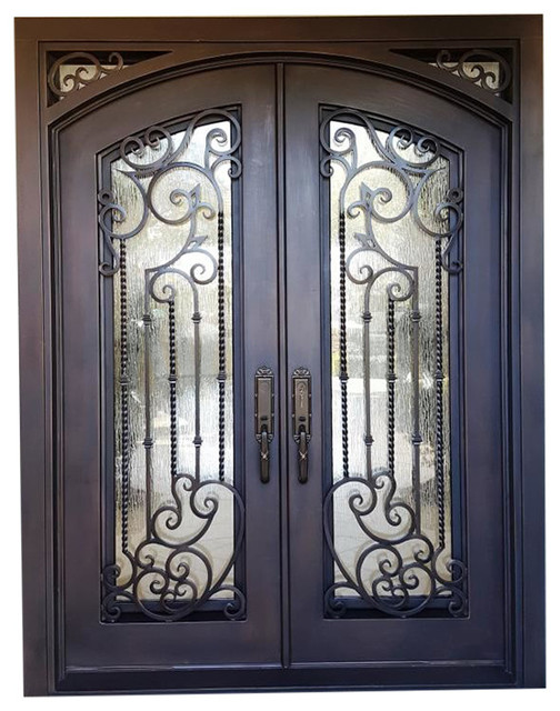 Tampa 72"x96" Iron Door Square Top With Eyebrow Doors, Left Hand