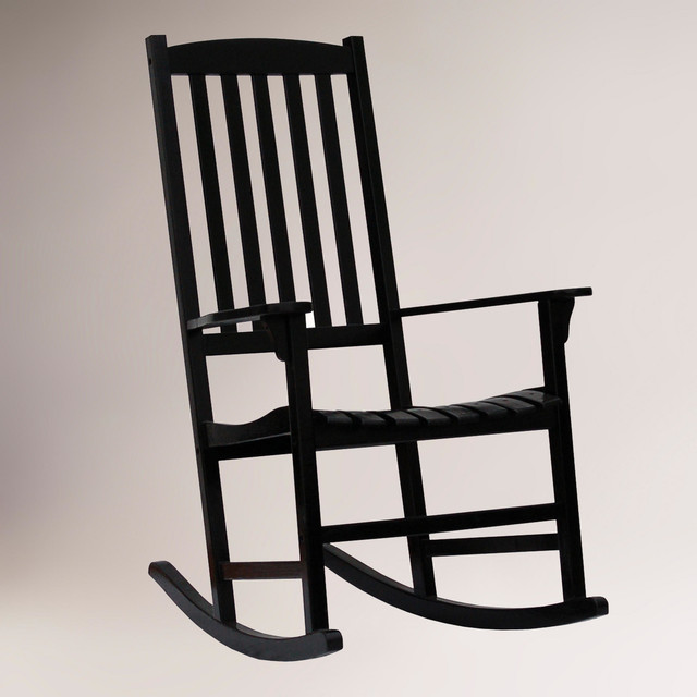 Black Porch Rocking Chair