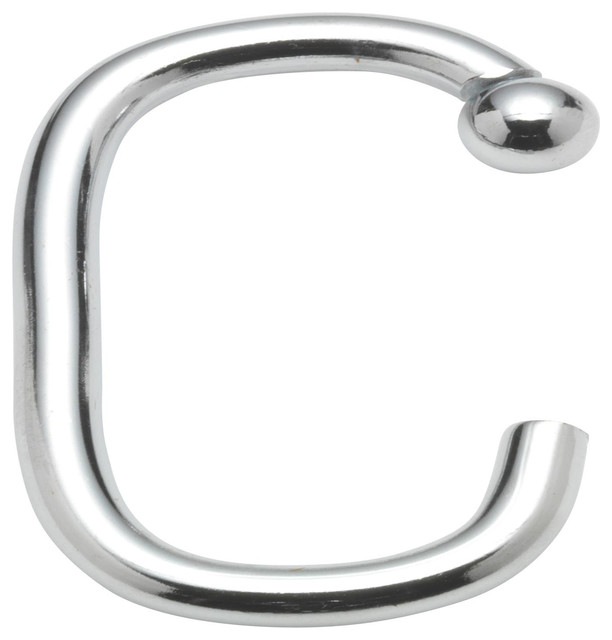 Carnation Home C Shower Curtain Hooks In Chrome Contemporary Carnation Home C Shower Curtain Hooks Chrome