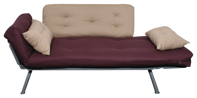 Mali Flex Combo Sofa Lounger Aubergine And Caper