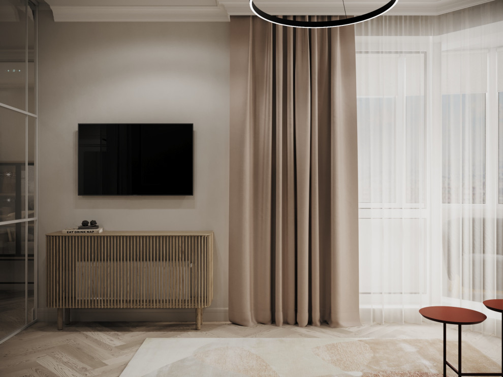 Уютная квартира в спокойных светлых оттенках