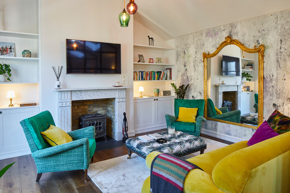 Photo of an eclectic living room in London.