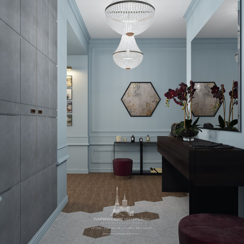 Дизайн прихожей в парижском стиле в ЖК «Донской Олимп»