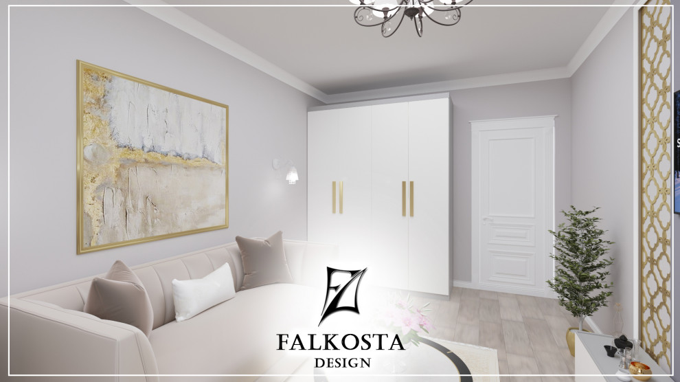 Гостеприимная квартира в неоклассике