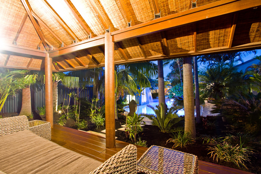 Large tropical patio in Perth.