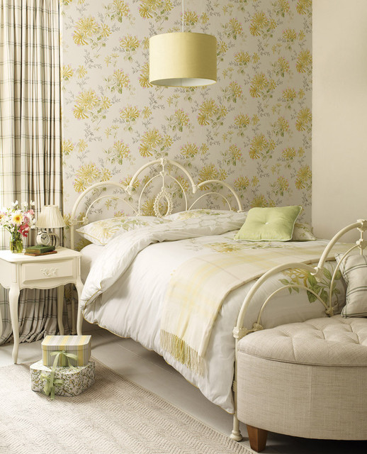 LAURA ASHLEY デュベカバー Honeysuckle Trail Honeysuckle Trail Camomile Wallpaper & Corby Check Apple