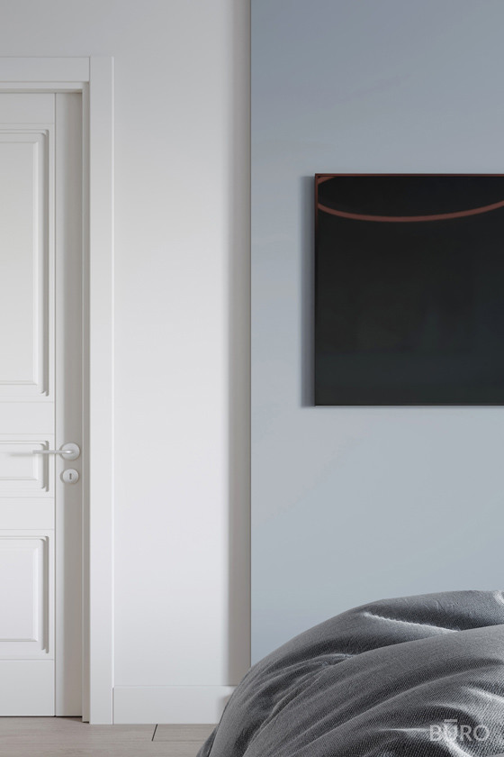 Контрастный интерьер квартиры 58 м²