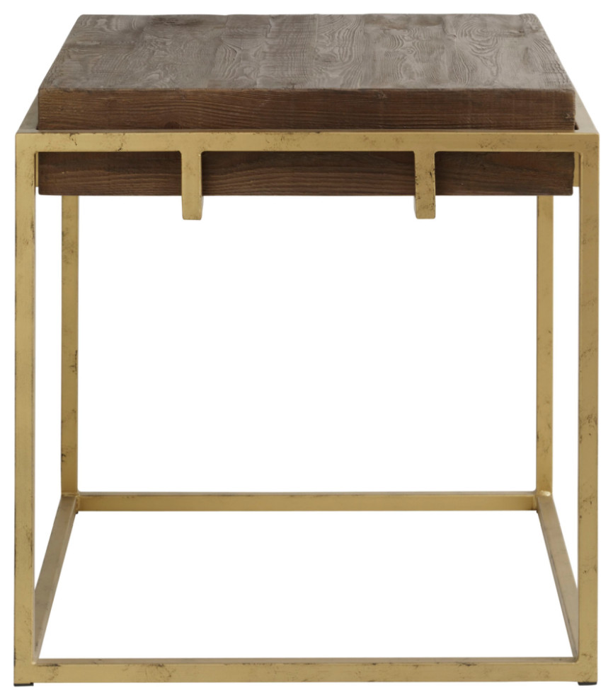Pine, Gilt Frame Side Table, Andrew Martin Breuer Contemporary Side