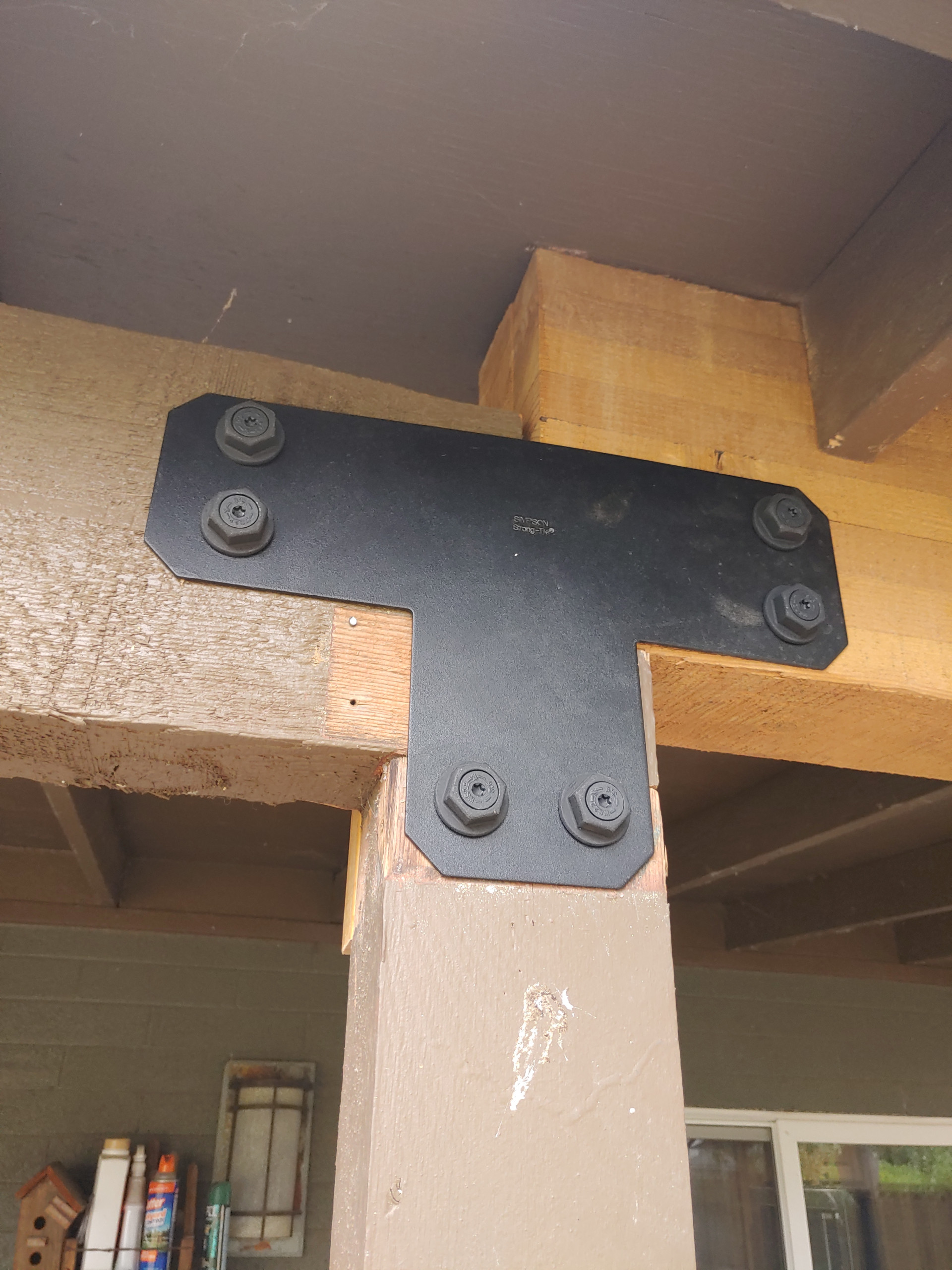 Outdoor Kitchen Cantilevered Porch Extention