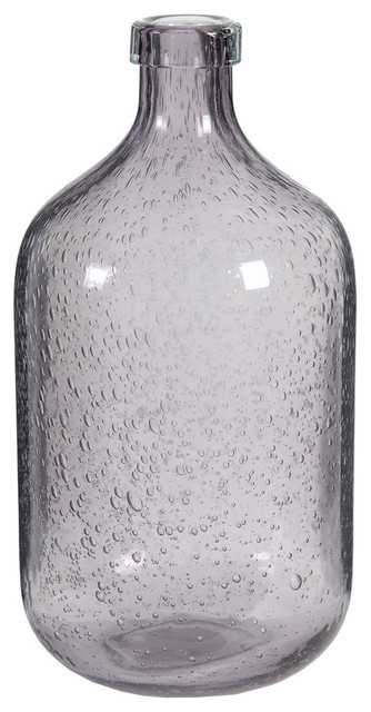 Bubbled Glass Vase Violet Contemporary Vases By Fantastic