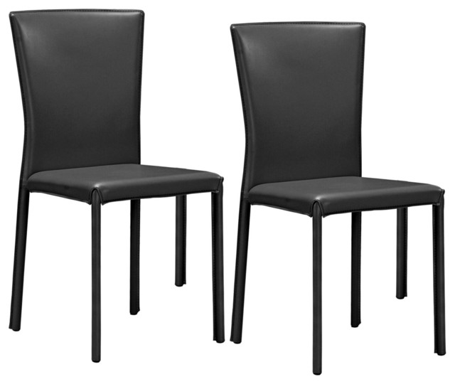 Set of 2 Zuo Verranda Black Dining Chair