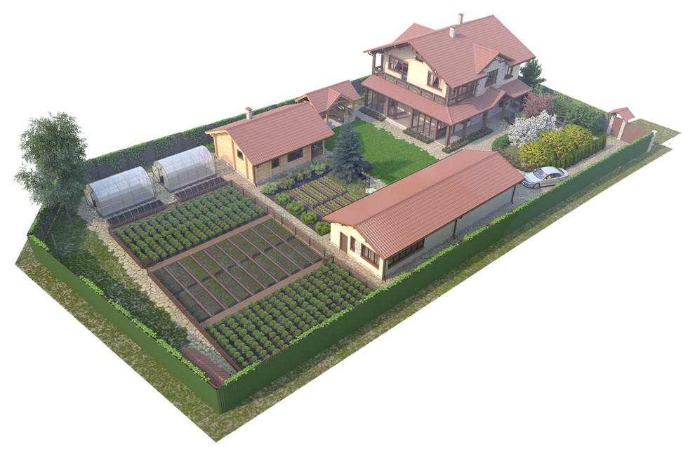 Индивидуальный загородный дом с участком