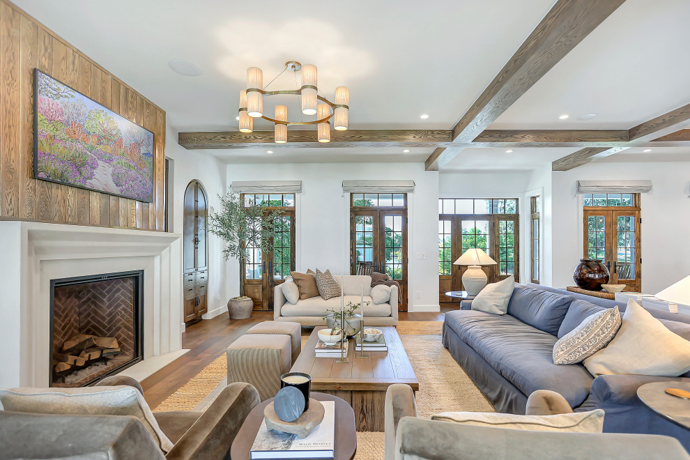 Living room - transitional living room idea in Orlando