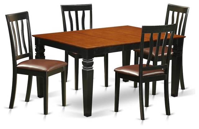 5 Piece Table And Chair Set For 4 Dining Chairs Chair Set For Table And 4 Dining Chairs