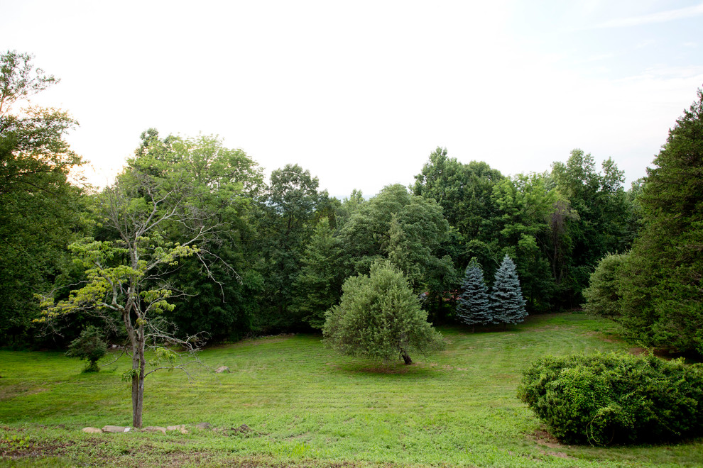 Photo of a midcentury garden in New York.