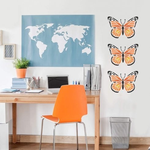 Monarch Butterfly Stencil, Easy & Trendy Reusable Stencils For Home Decor, Small