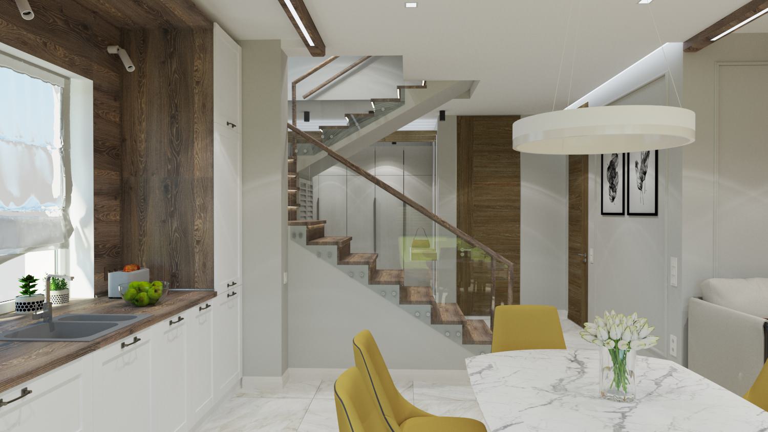 Вид из кухни на прихожую