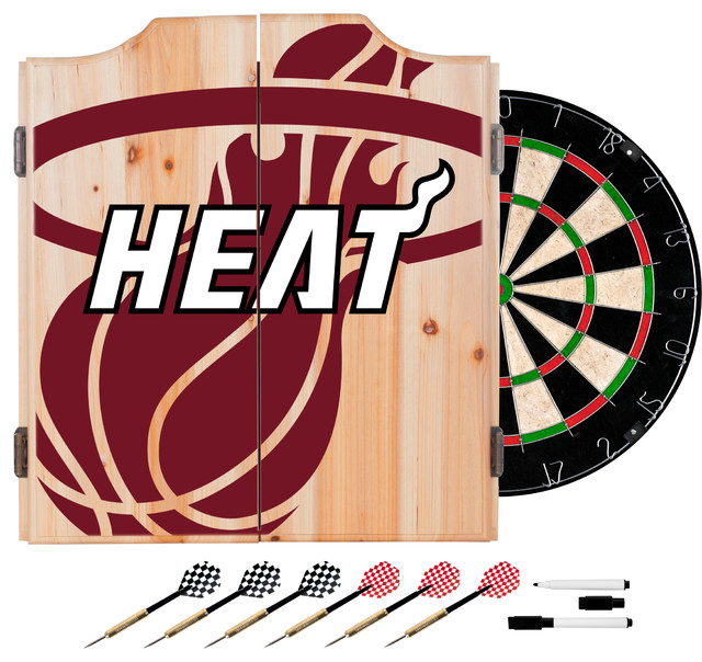 NBA Dart Set With Darts and Board, Fade, Miami Heat