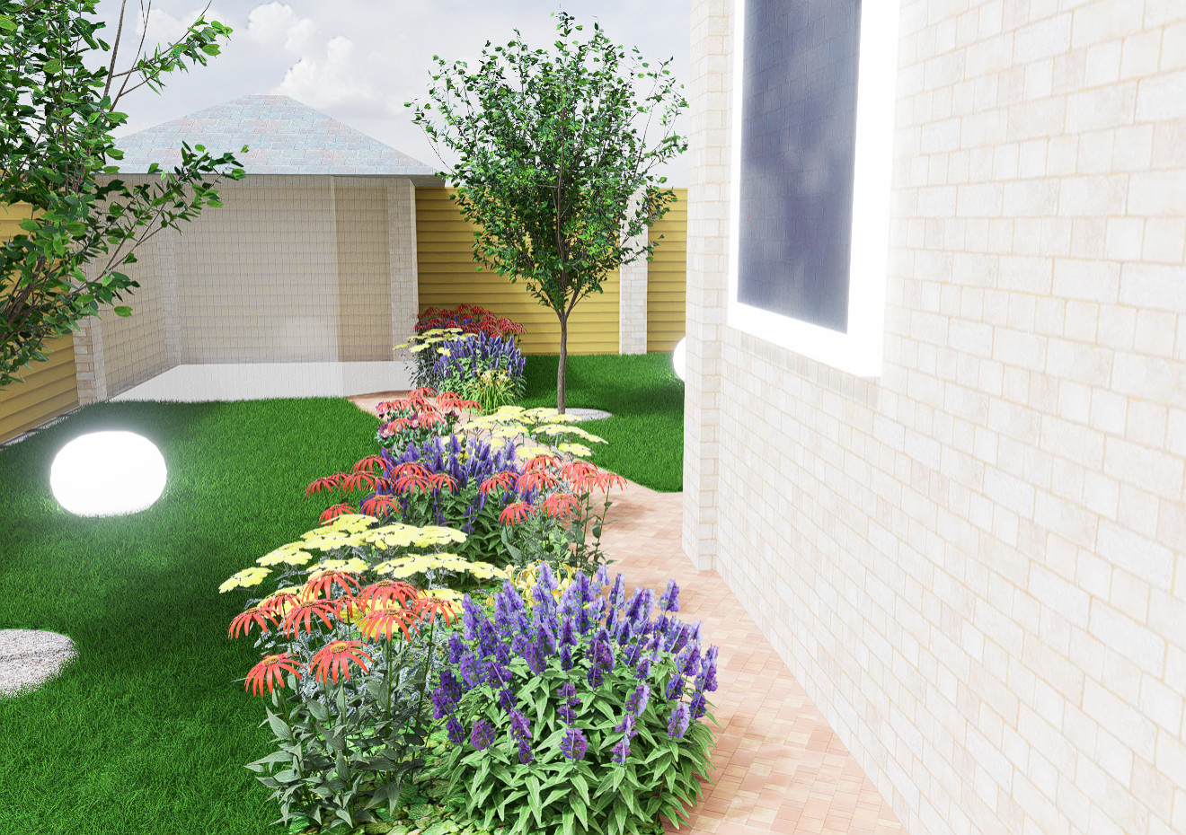 Дизайн участка в Лобне