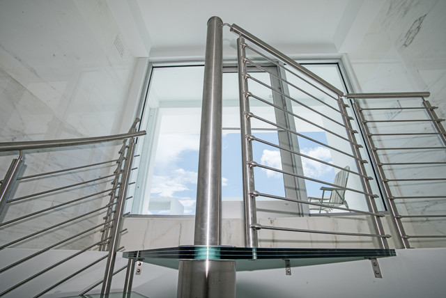  Spiral Staircase  Penthouse in Miami Design District modernstaircase