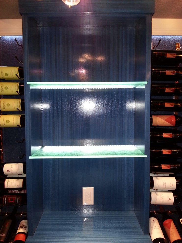 Contemporary wine cellar in Denver.