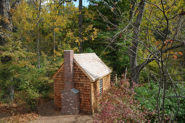 Thoreau Cabin Replica - Traditional - Garden Shed and 