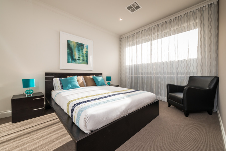 Modern bedroom in Adelaide.