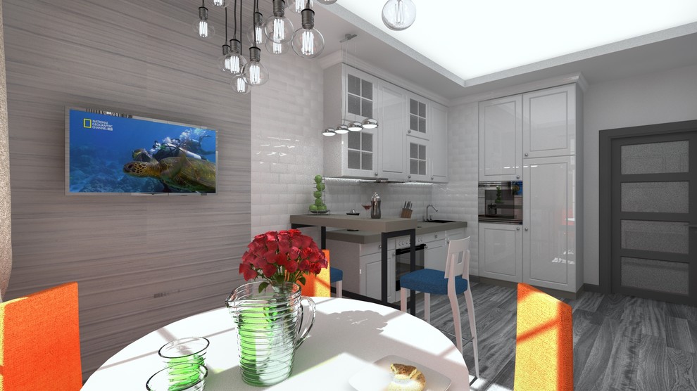 Пространство с камином.