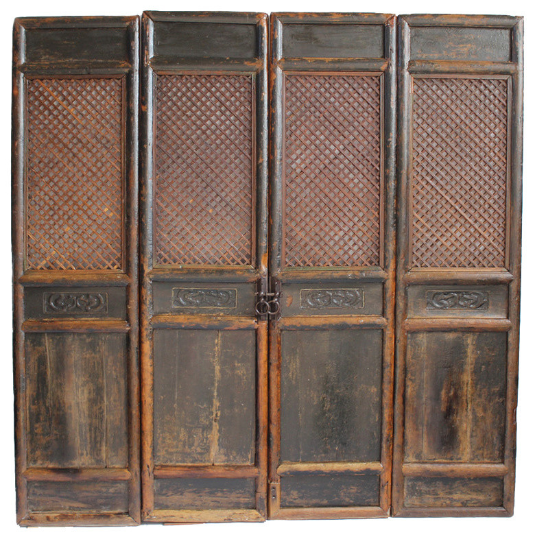 Consigned Antique Chinese Screen Doors