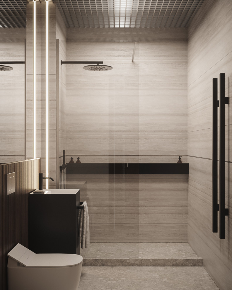 The Whale – Minimalist modern bathroom