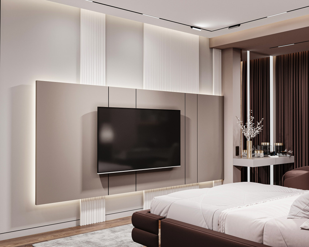 спальня с рабочим местом