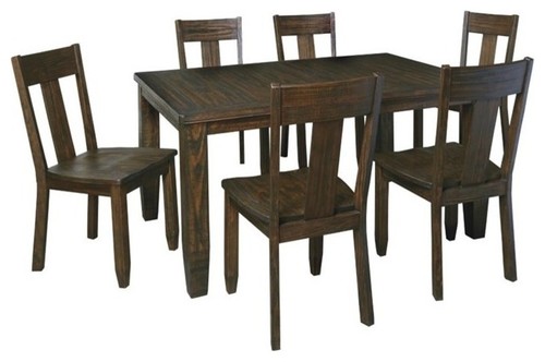 Ashley Trudell 7-Piece Dining Set, Dark Brown