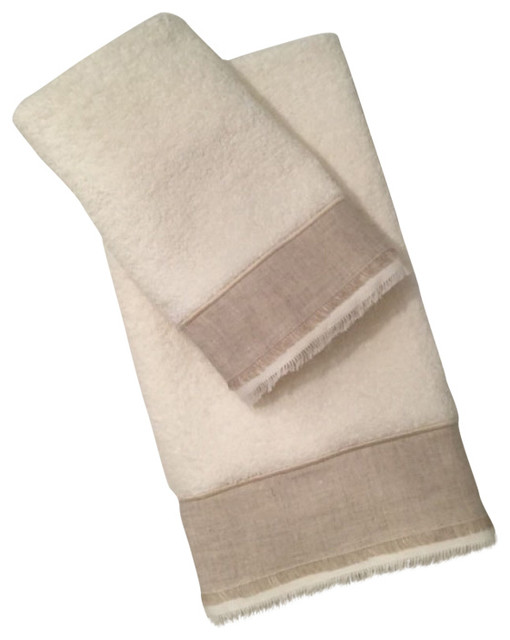 Italian Cotton Towels, Hand Towel Contemporary Bath Towels by