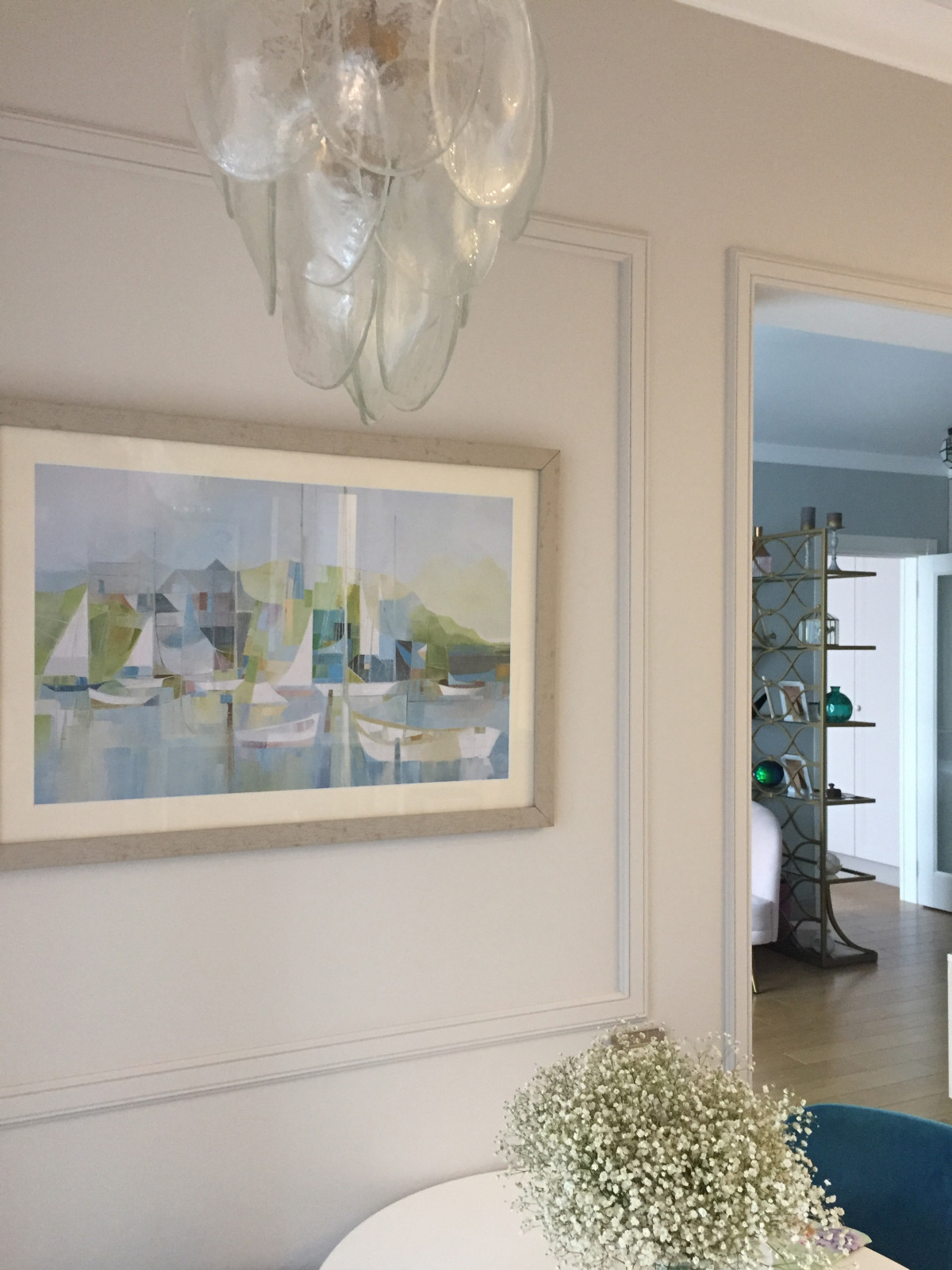 Интерьер в пудровых тонах