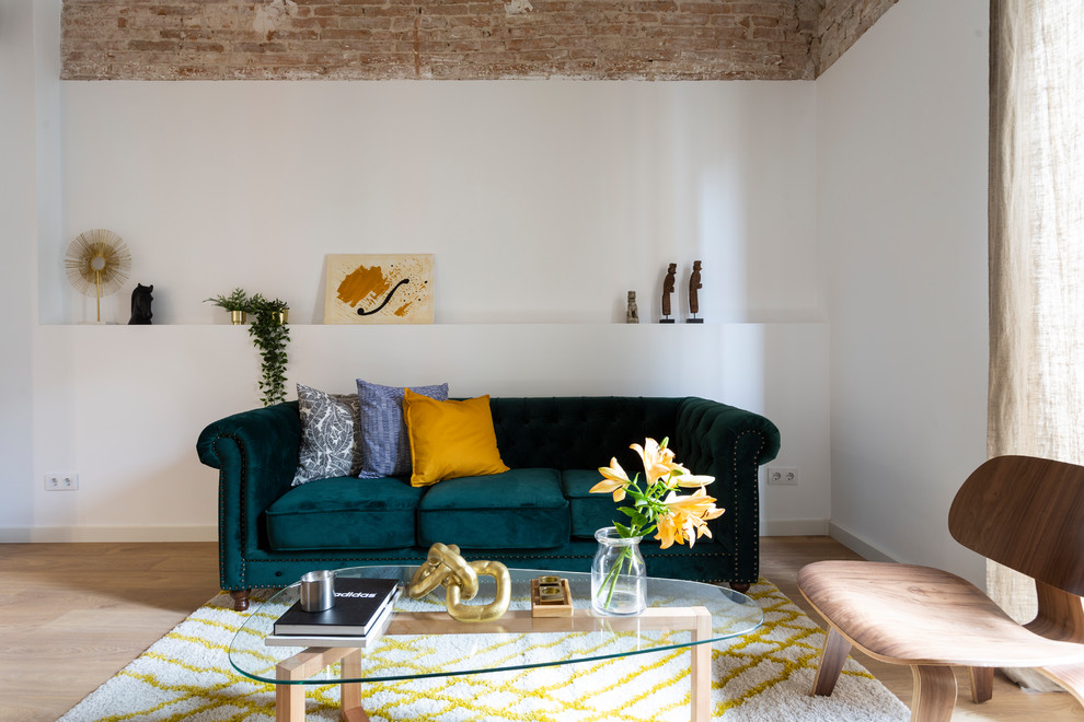 Living room - contemporary living room idea in Barcelona