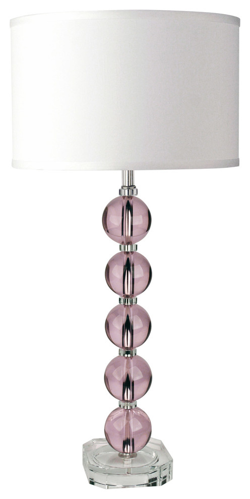 Maura Daniel Milan Pink Tall Table Lamp