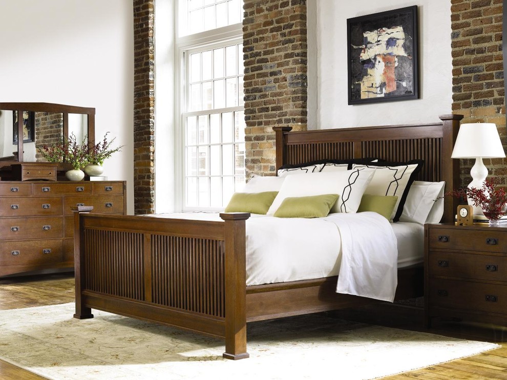 Bedroom - craftsman bedroom idea in Wichita
