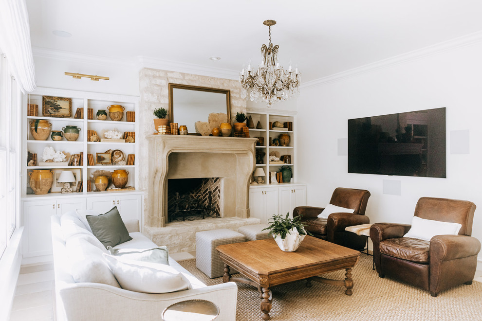 Westminster Chateau French Country Living Room Austin by Skelly