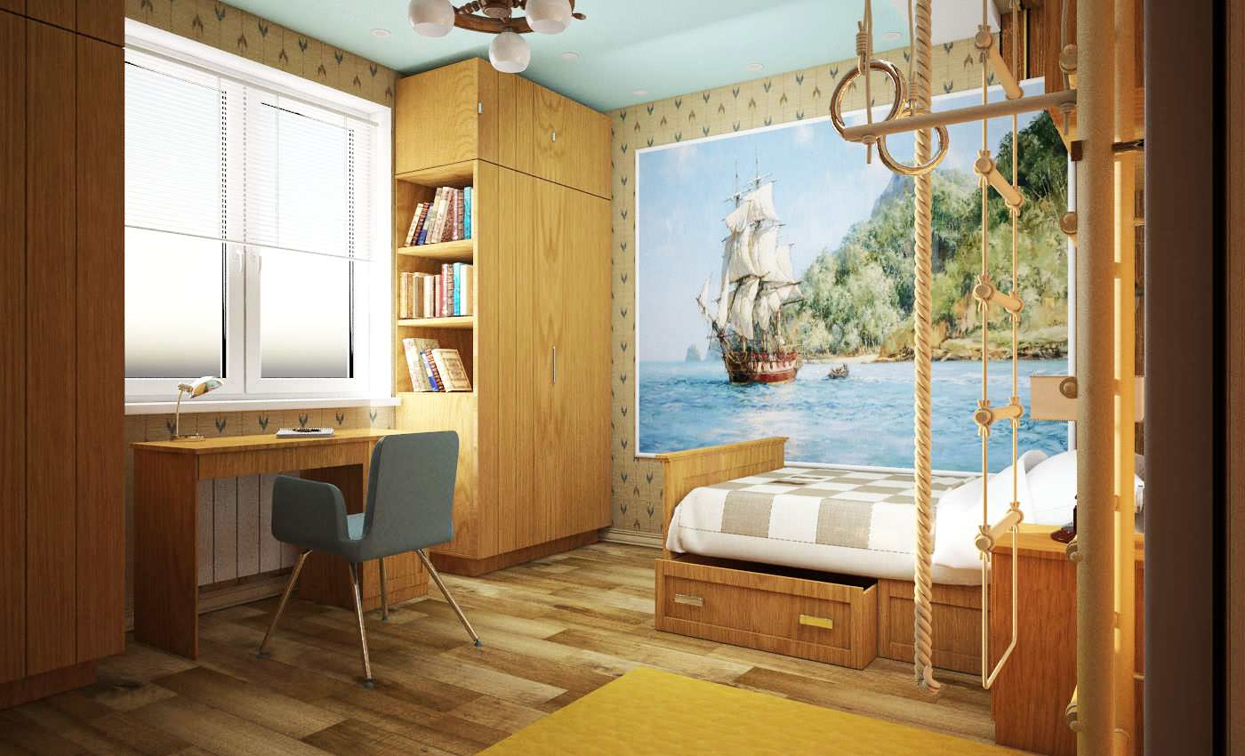 Квартира на Челюскинцев. Детская.