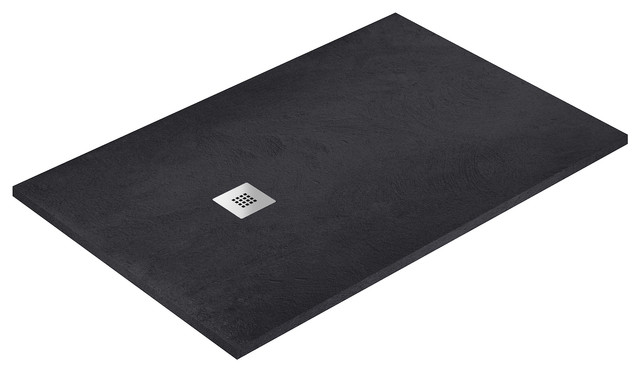 Graphite Allstone Shower Tray, 80x180 cm
