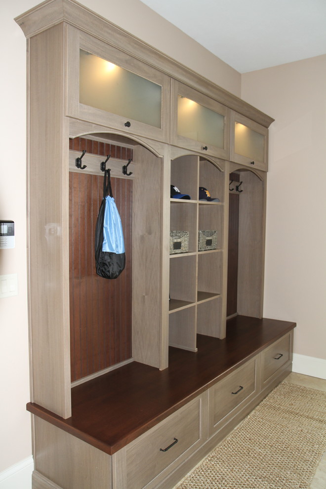 Inspiration for a transitional entryway remodel in Indianapolis