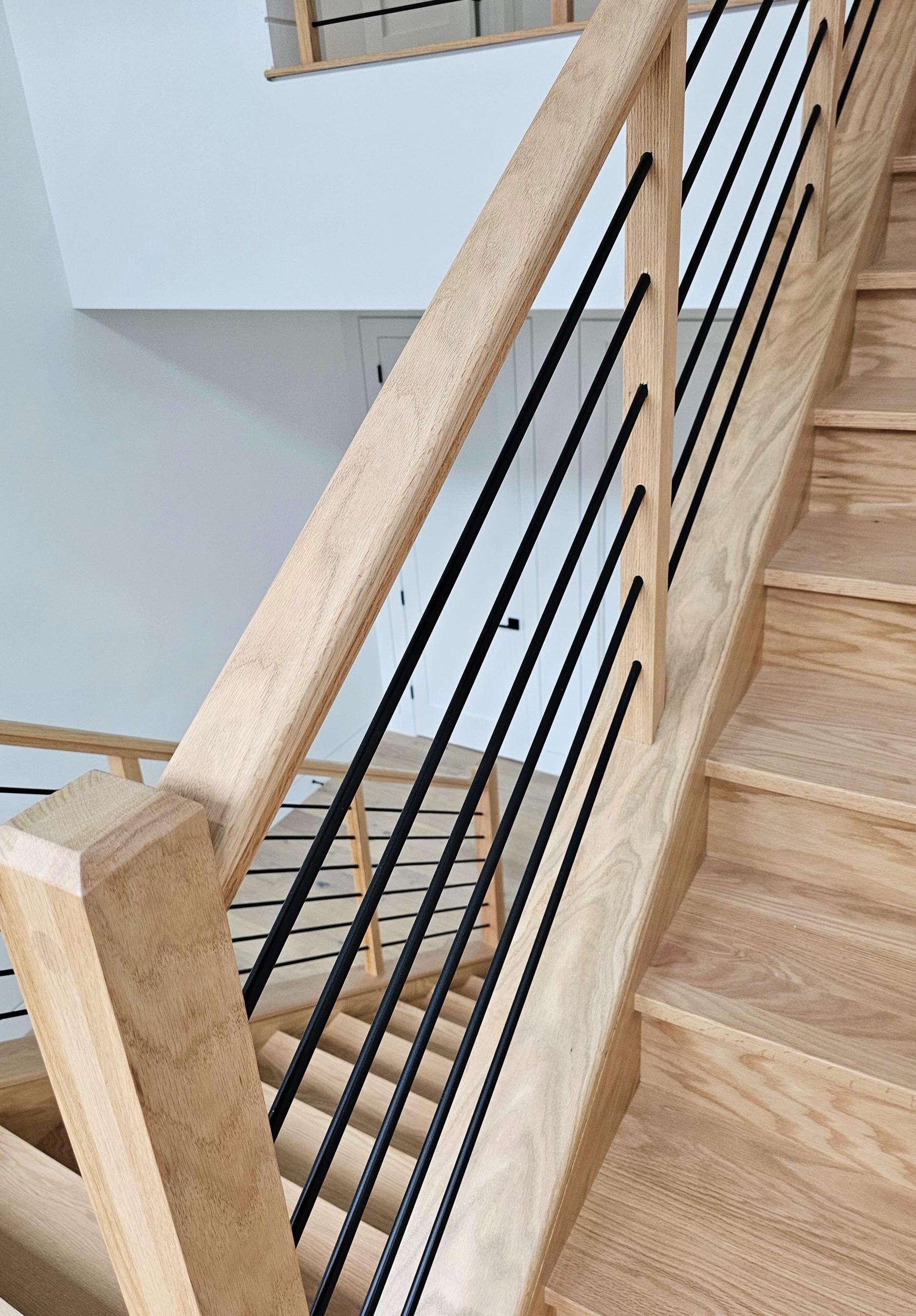 108_Red Oak Stairs in Light Filled Space, Fairfax, VA 22031