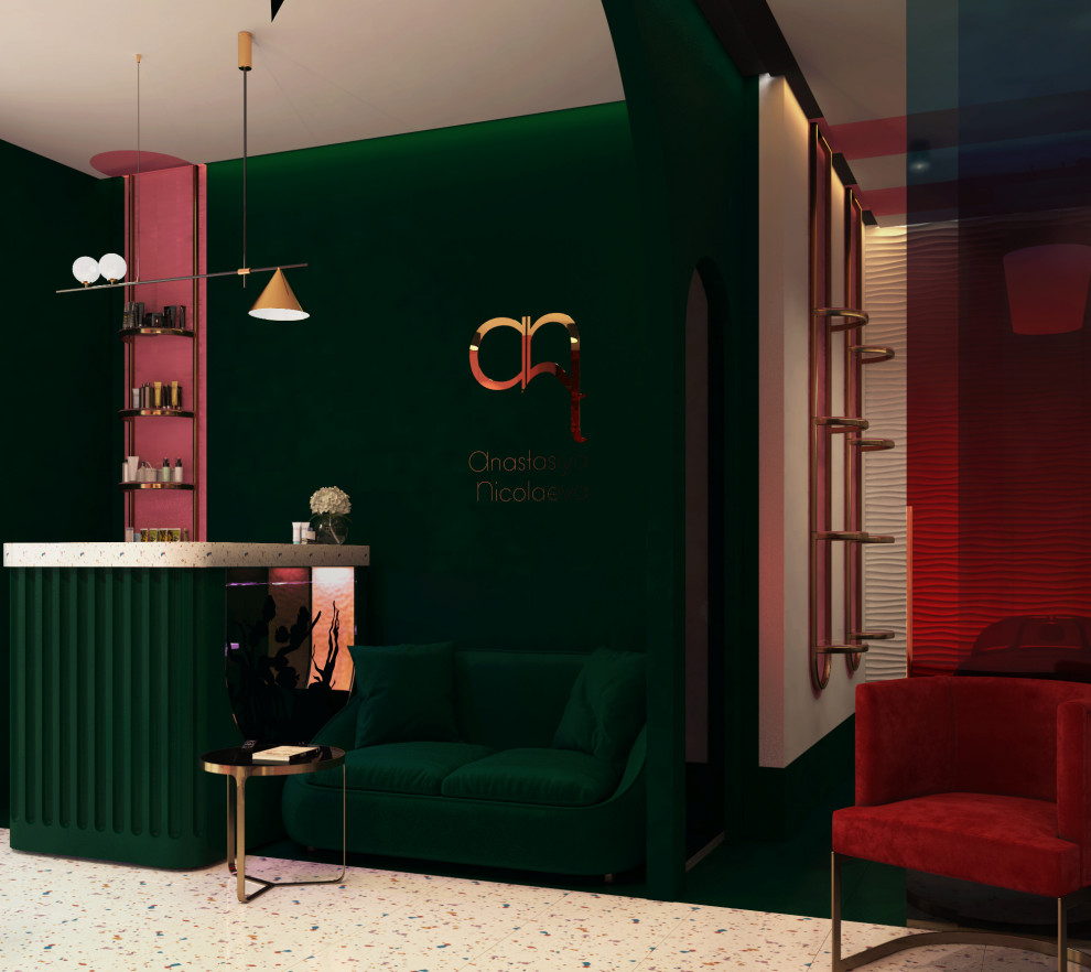 Дизайн интерьера салона перманентного макияжа в центре СПБ