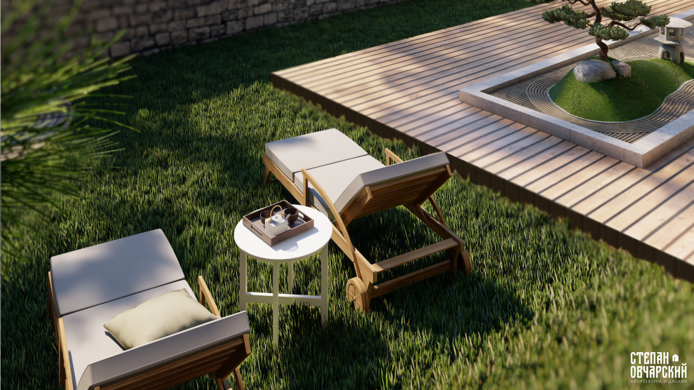 Каменный сад. Переносная зона отдыха.