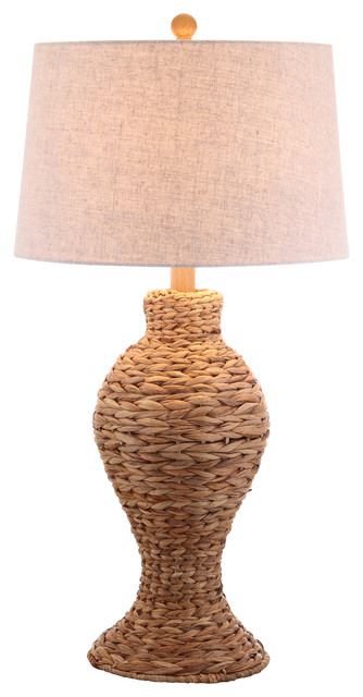 Elicia 31" Seagrass Weave Table Lamp, Natural - Beach ...