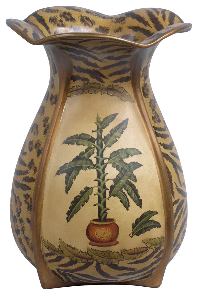 Palm Tree Vase Tropical Vases by Orchard Creek Designs