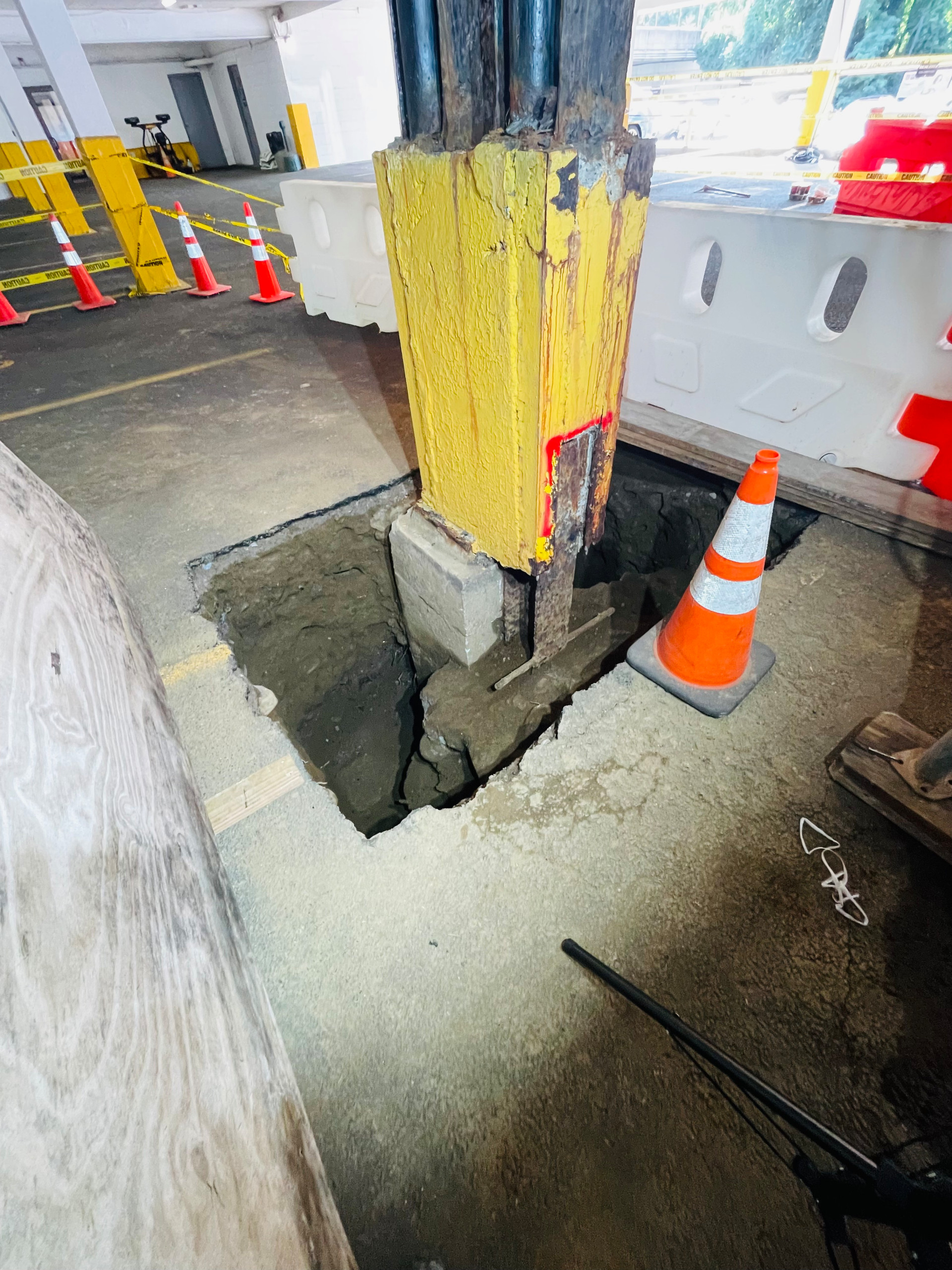 Temporary Parking Structure reinforcement